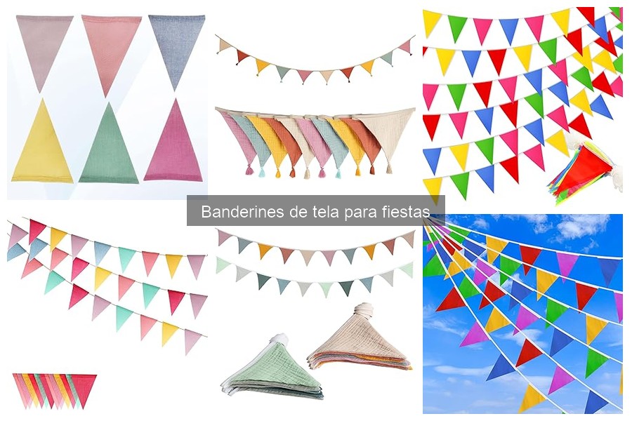 ¿Qué son los banderines de tela para fiestas?