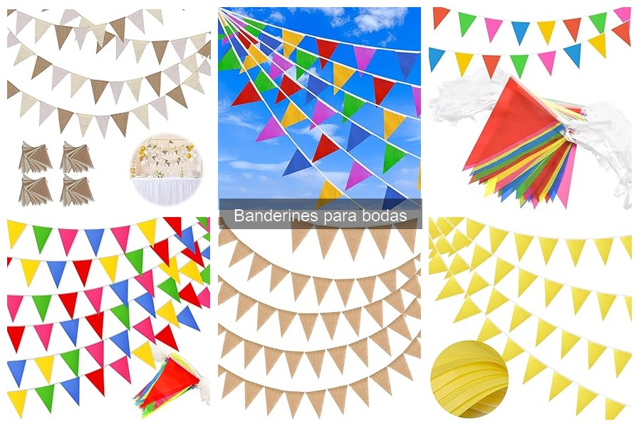 ¿Qué son los banderines para bodas? Descubre su uso y características