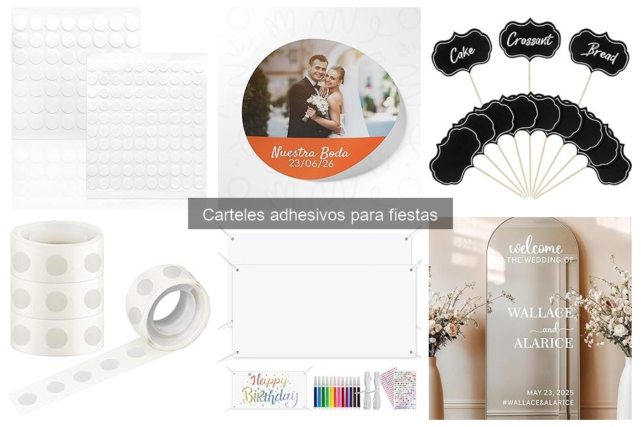¿Qué son los carteles adhesivos para fiestas? Explicación y usos