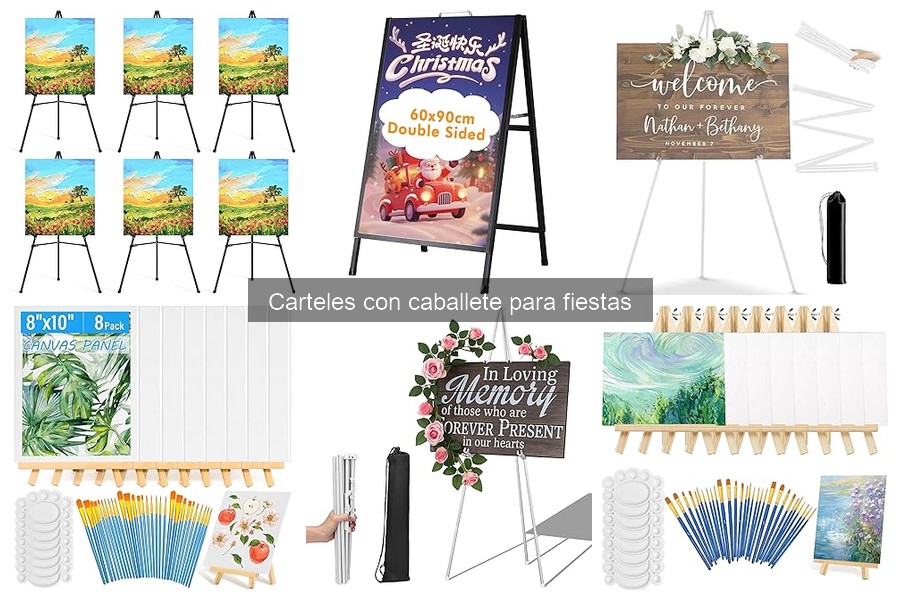 ¿Qué son los carteles con caballete para fiestas?