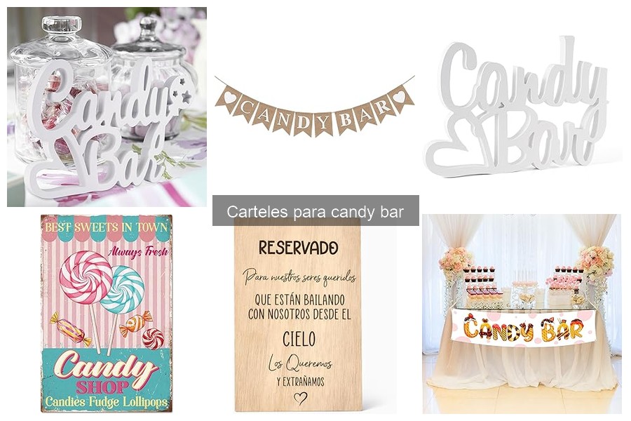 ¿Qué son los carteles para candy bar? Descúbrelos aquí
