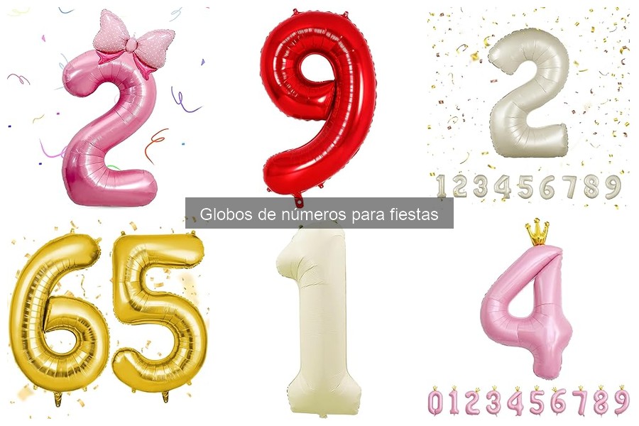 ¿Qué son los globos de números? Definición y uso en fiestas