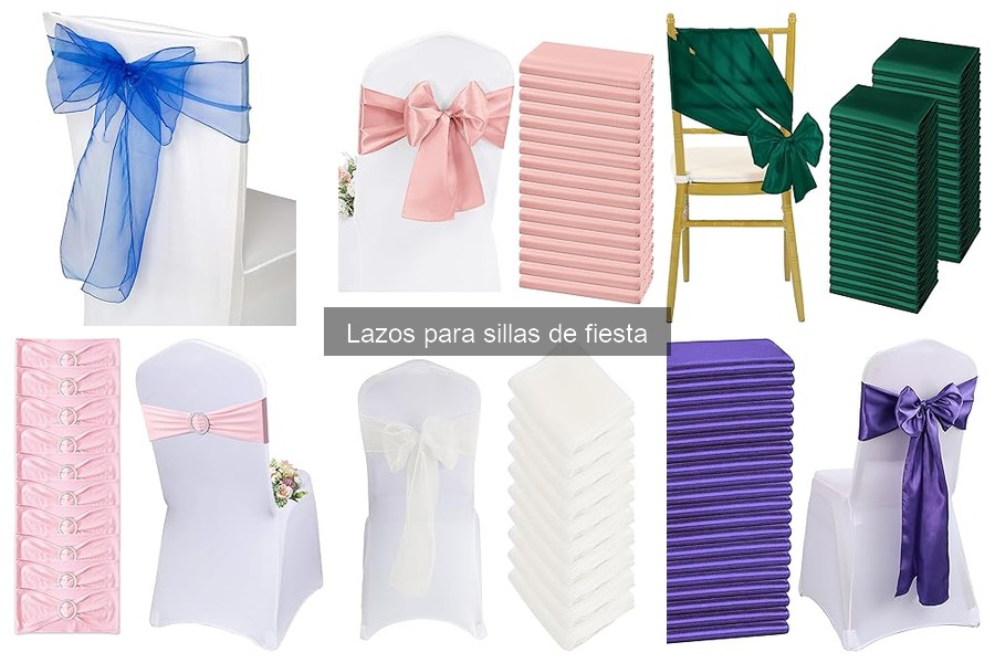 ¿Qué son los lazos para sillas de fiesta? Características y usos