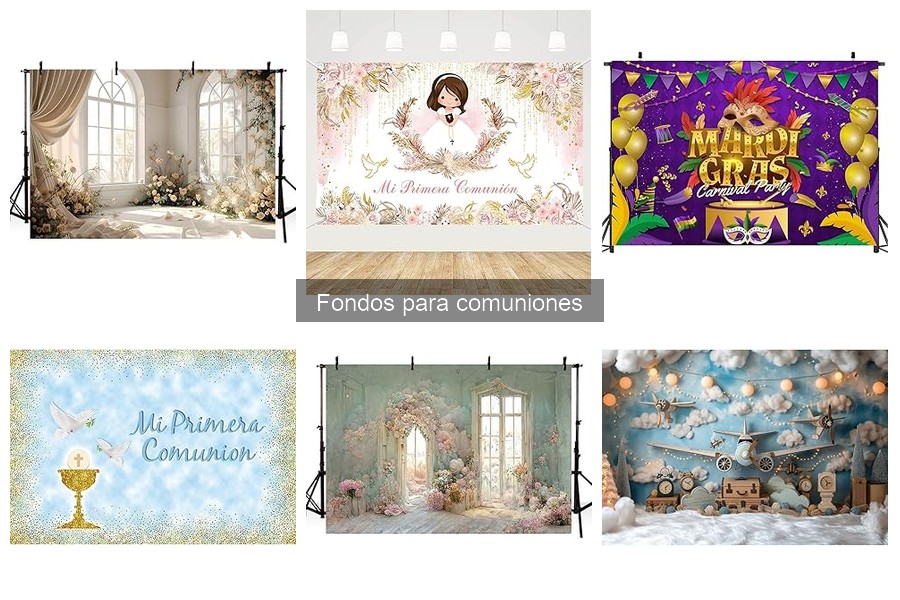¿Qué tamaño de fondo elegir para una comunión?
