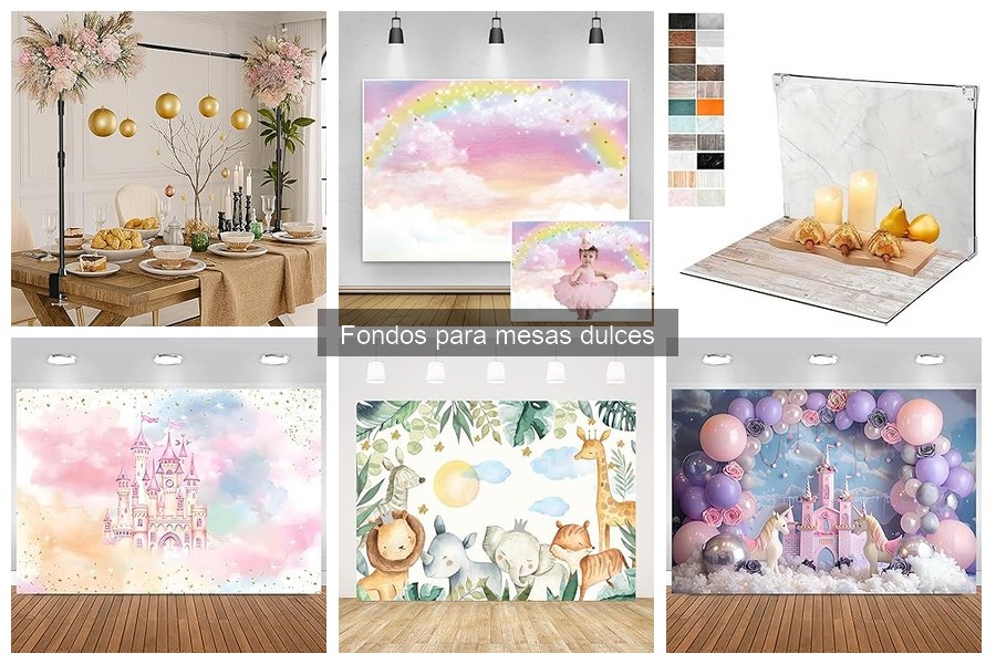 ¿Qué tamaño de fondo necesito para mi mesa dulce?