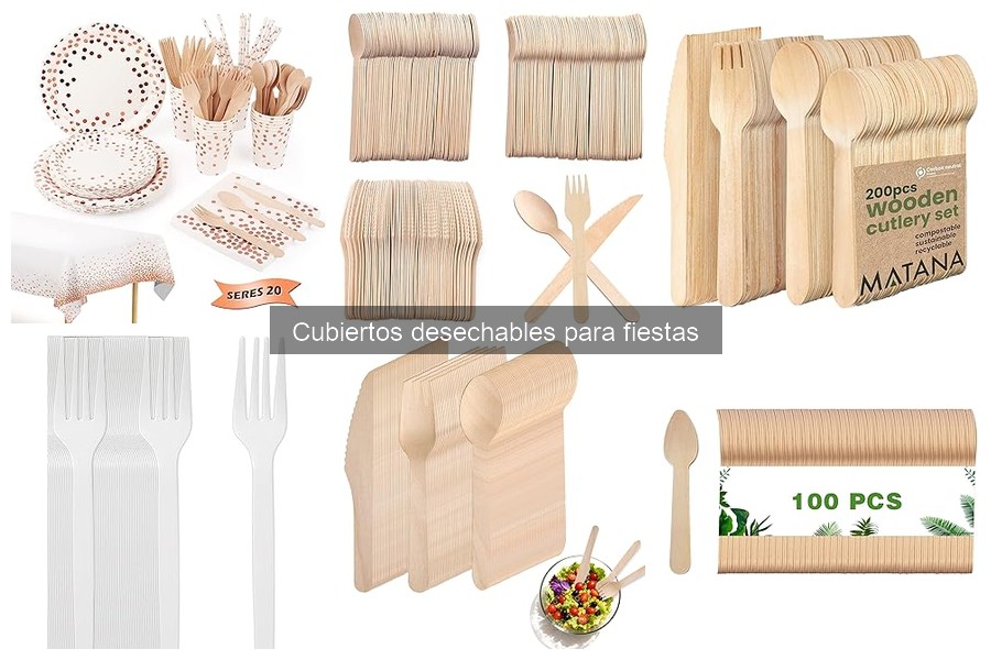 ¿Son biodegradables todos los cubiertos desechables?