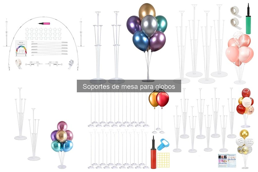 ¿Son necesarios los soportes de mesa para globos en eventos?