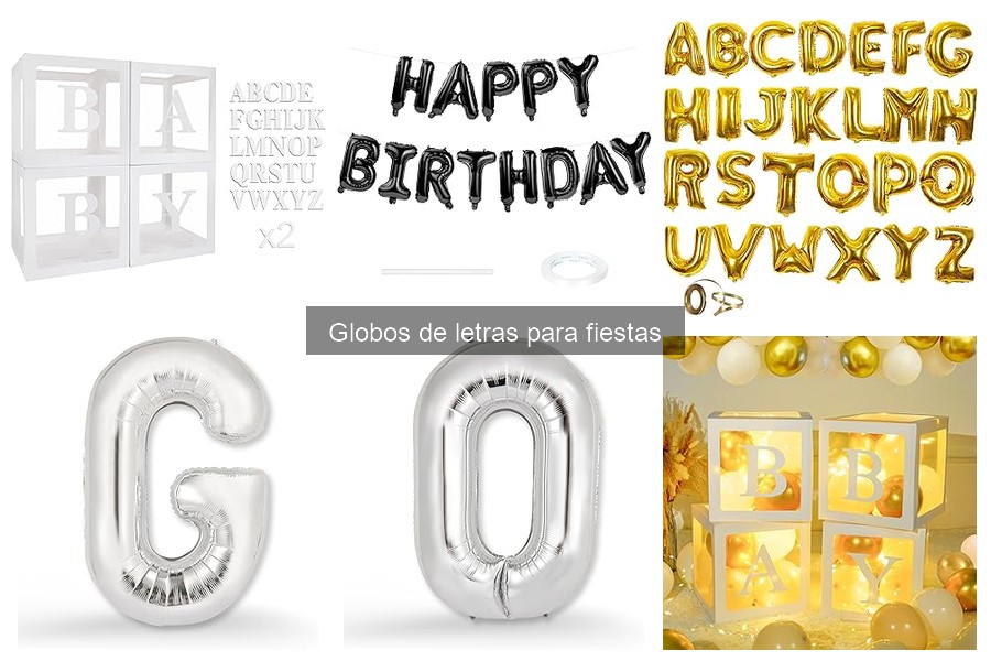 ¿Son reutilizables los globos de letras? Te lo contamos aquí