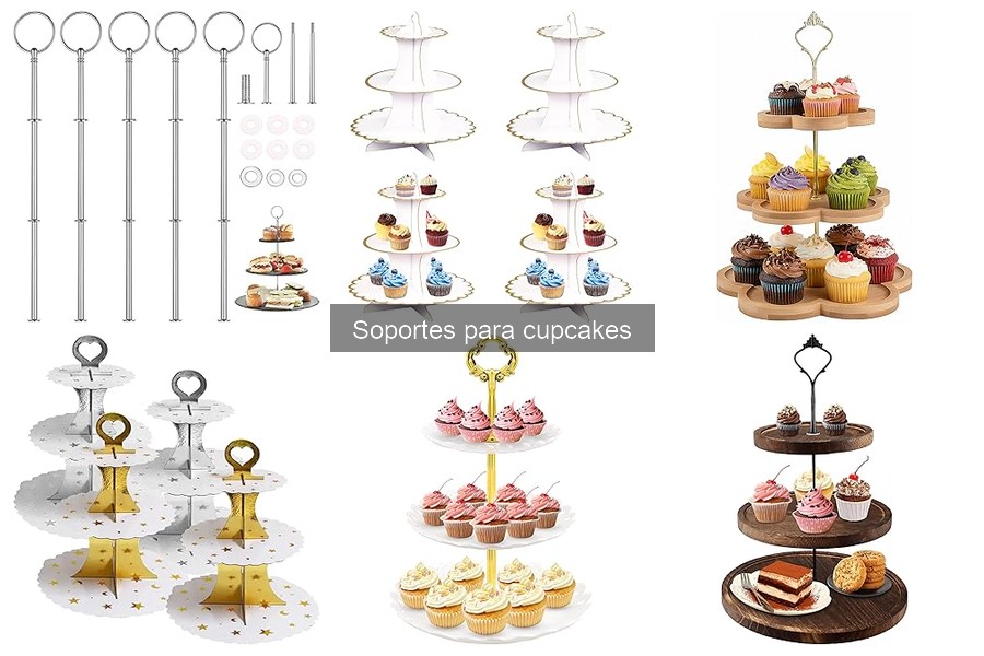 Soportes para cupcakes según la temática del evento