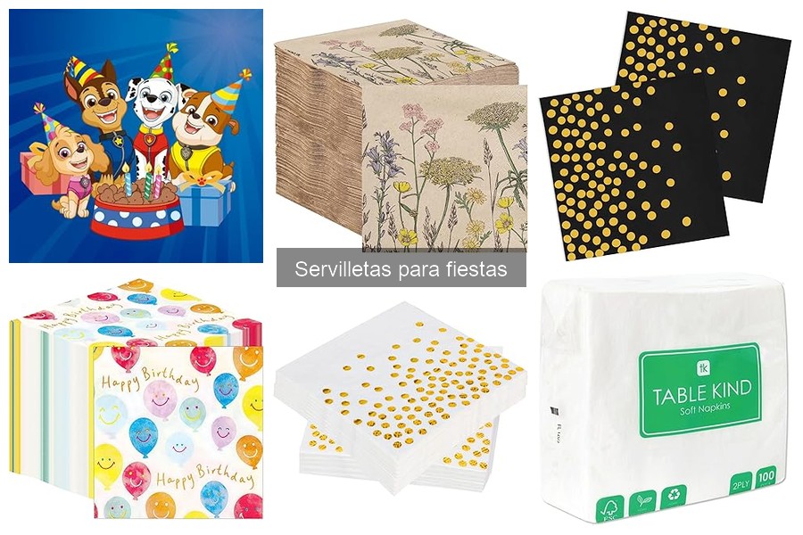 Tamaños de servilletas ideales para tu fiesta