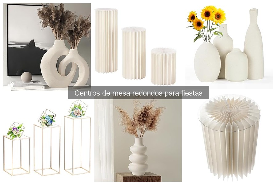 Temas de decoración ideales para centros de mesa redondos