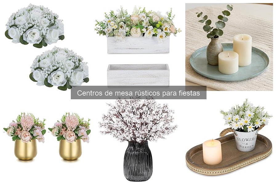 Tendencias actuales en centros de mesa rústicos para fiestas