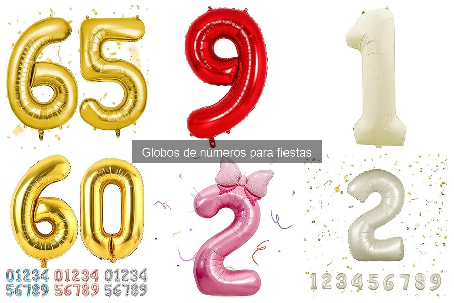 Tendencias en Globos de Números para Fiestas 2023