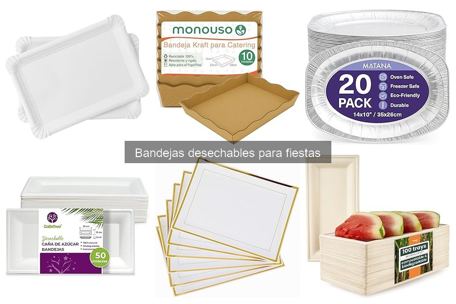 Tipos de bandejas desechables para fiestas: guía completa