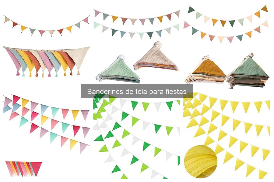 Tipos de banderines de tela para decorar fiestas