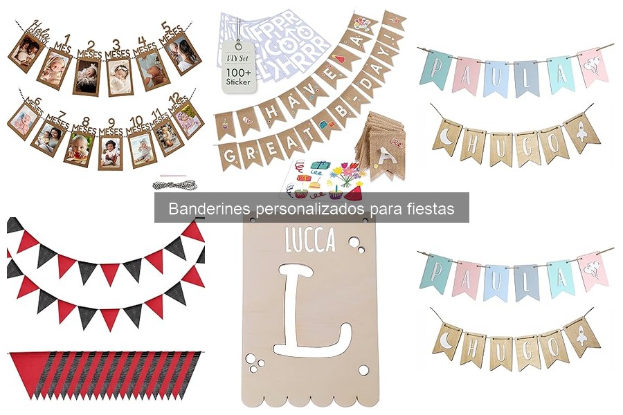 Tipos de banderines personalizados y sus usos para fiestas