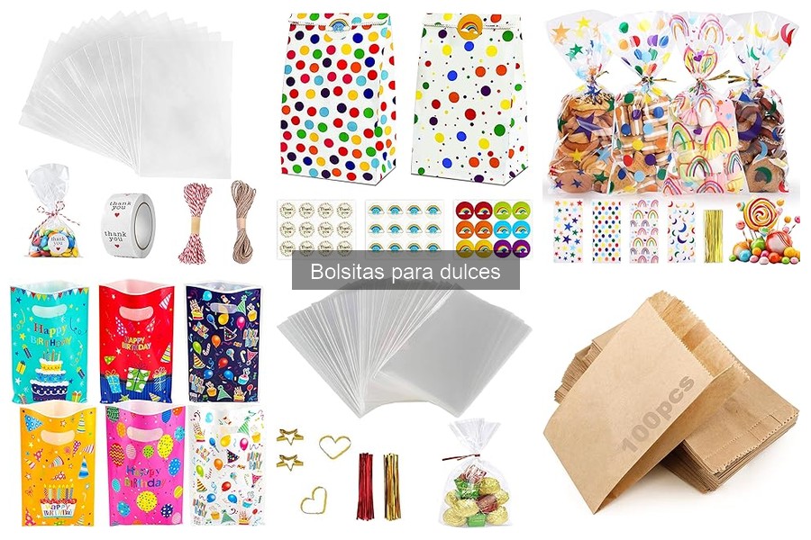 Tipos de bolsitas para dulces y sus usos en fiestas