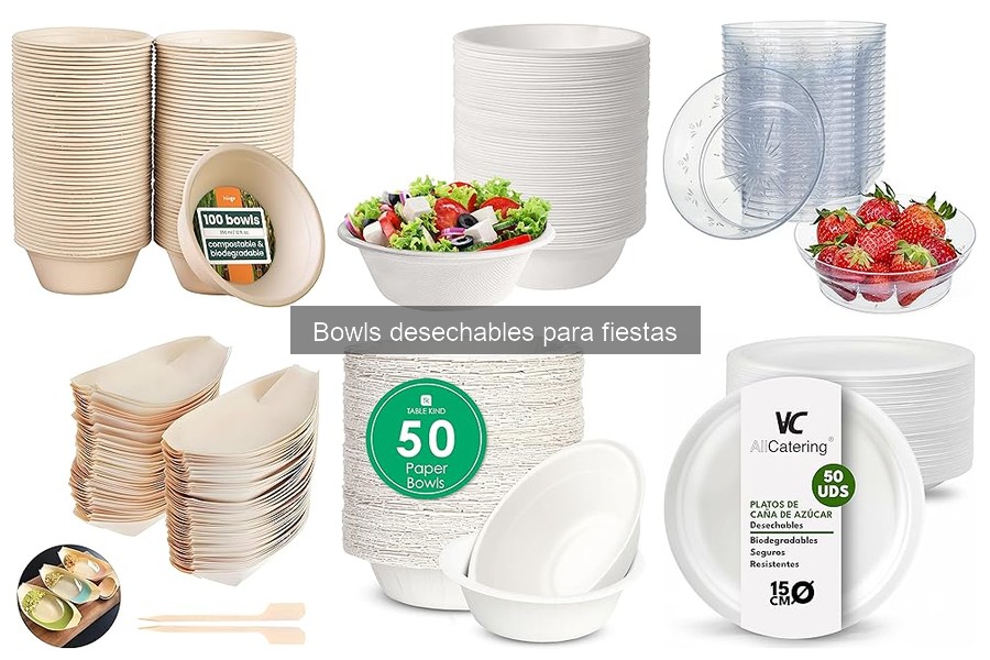 Tipos de Bowls Desechables para Fiestas: Guía Completa