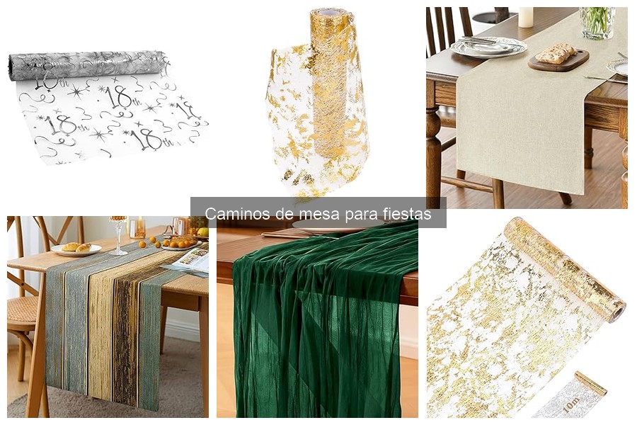 Tipos de caminos de mesa para eventos: ¡Descubre el ideal!