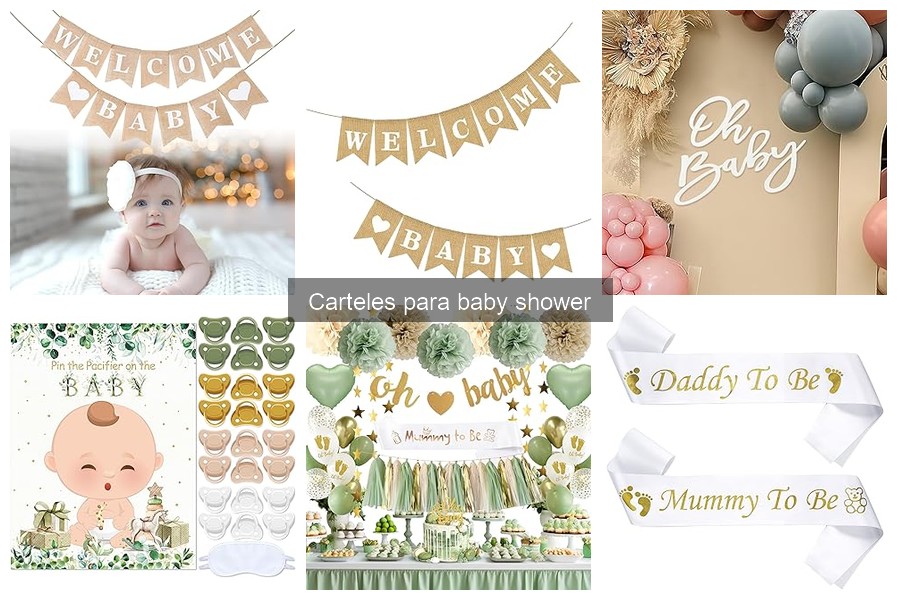 Tipos de carteles para baby shower: ideas y ejemplos