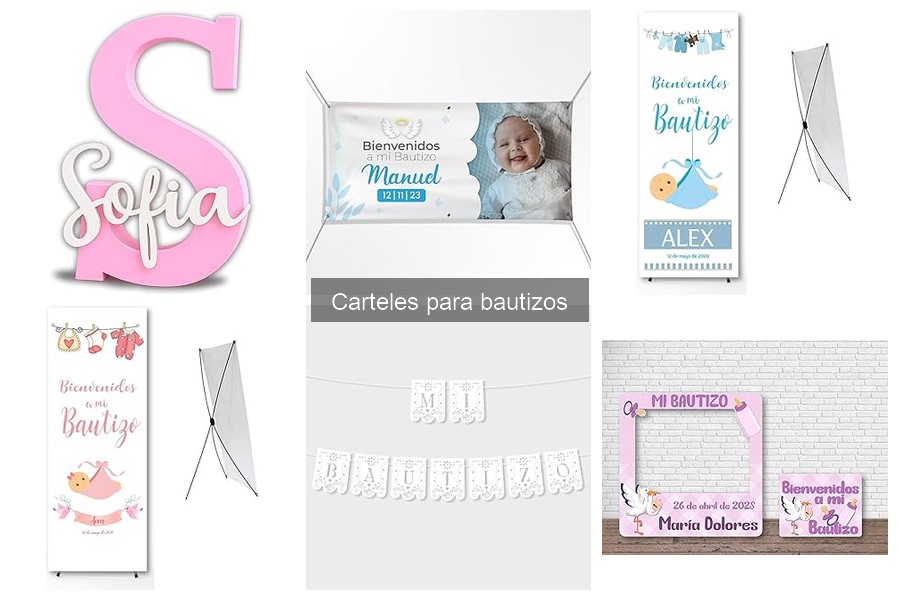Tipos de carteles para bautizos: guía de opciones y usos