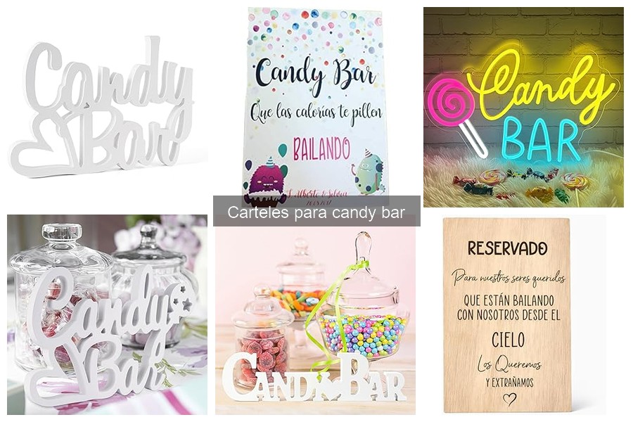 Tipos de carteles para candy bar: características y opciones
