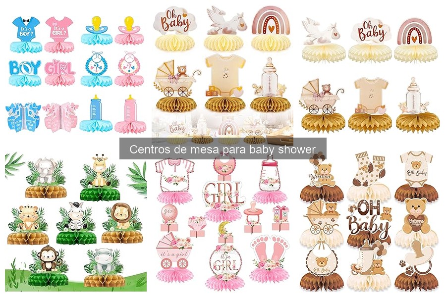 Tipos de centros de mesa para baby shower: ¡Crea el mejor ambiente!