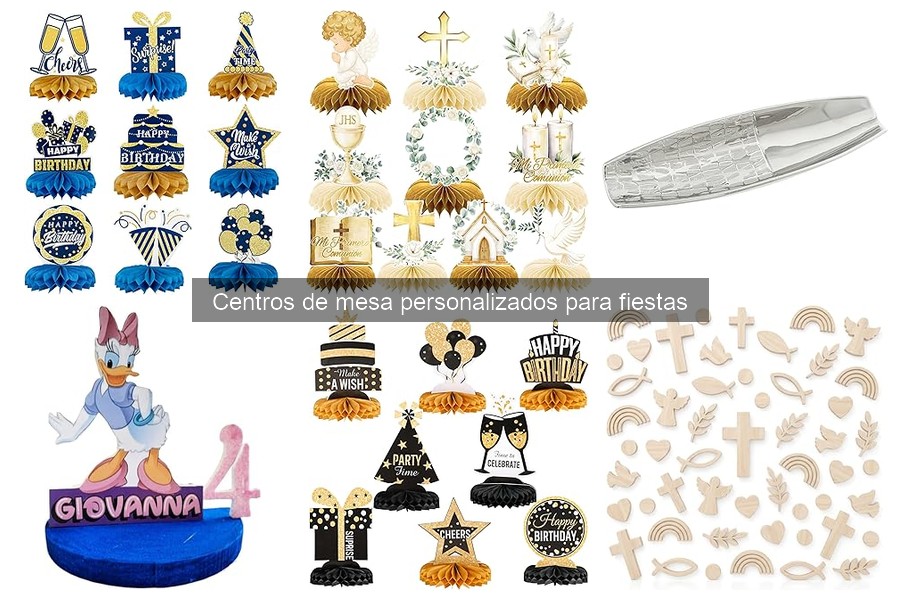 Tipos de centros de mesa personalizados para fiestas especiales