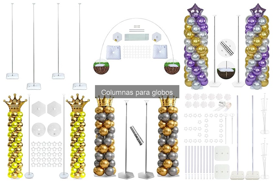 Tipos de columnas para globos: Estilos y características