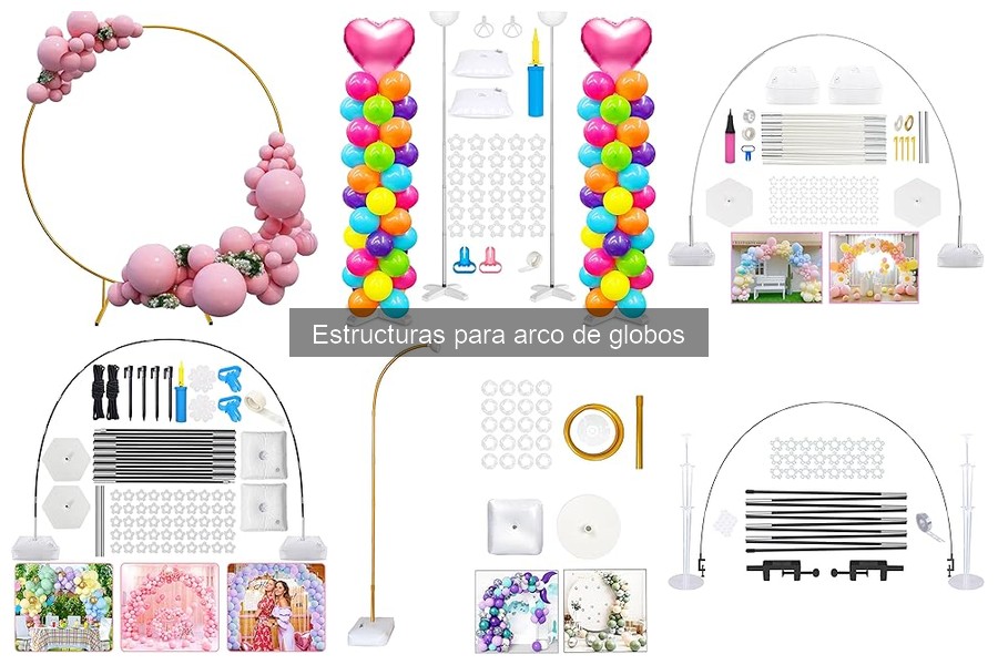 Tipos de estructuras para arco de globos: guía completa