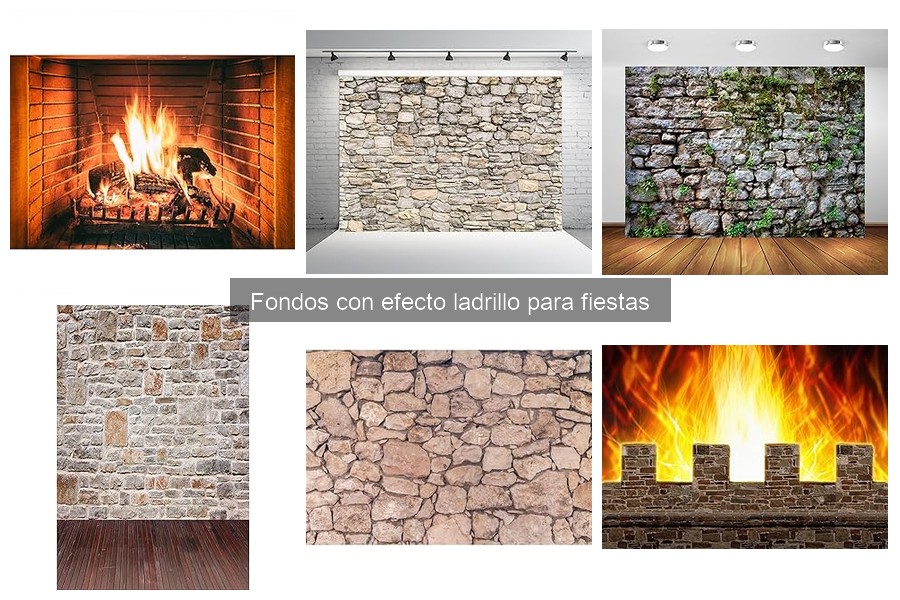 Tipos de fondos con efecto ladrillo para fiestas