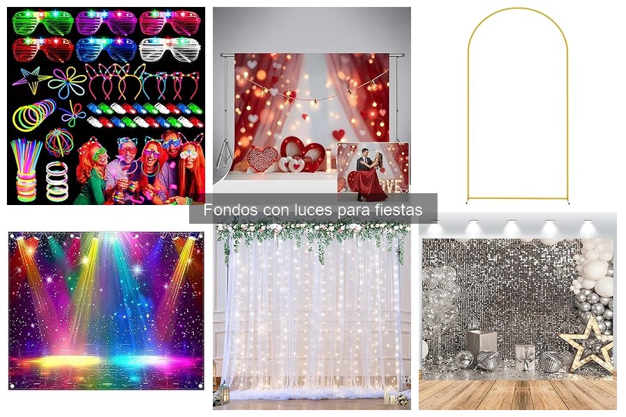 Tipos de fondos con luces para fiestas y eventos