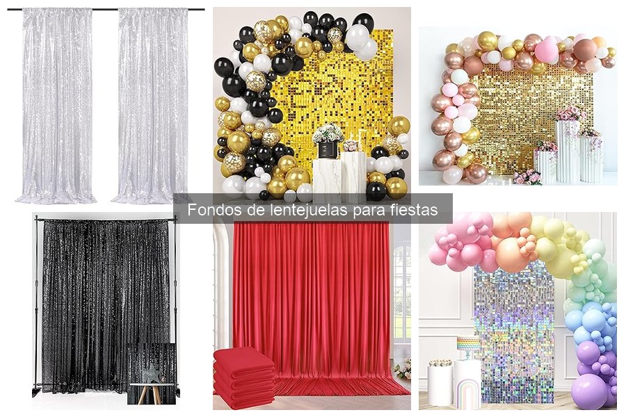 Tipos de fondos de lentejuelas para fiestas en tus eventos
