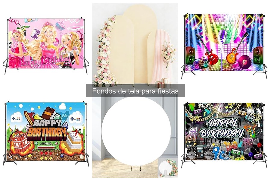 Tipos de Fondos de Tela para Fiestas: Guía Completa