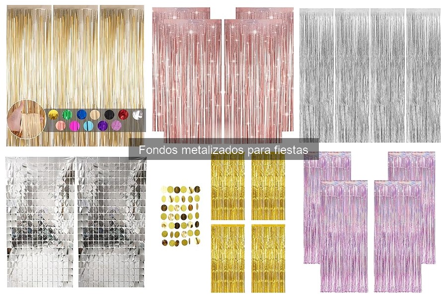 Tipos de Fondos Metalizados para Decoración de Eventos