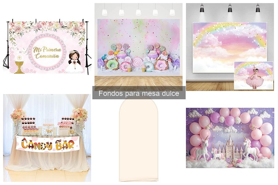 Tipos de fondos para mesa dulce: Guía completa para elegir