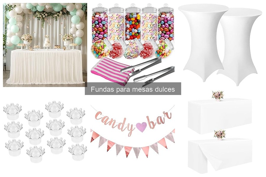 Tipos de fundas para mesas dulces: estilos y características