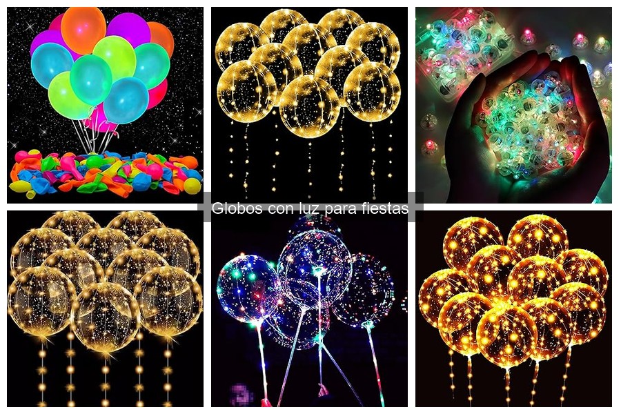 Tipos de globos con luz para fiestas y eventos
