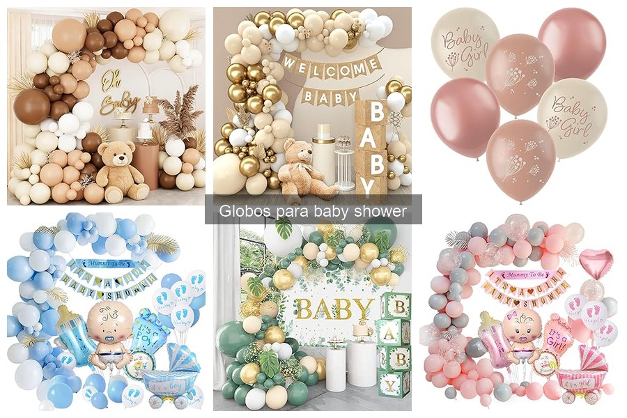 Tipos de globos para baby shower: guía y recomendaciones