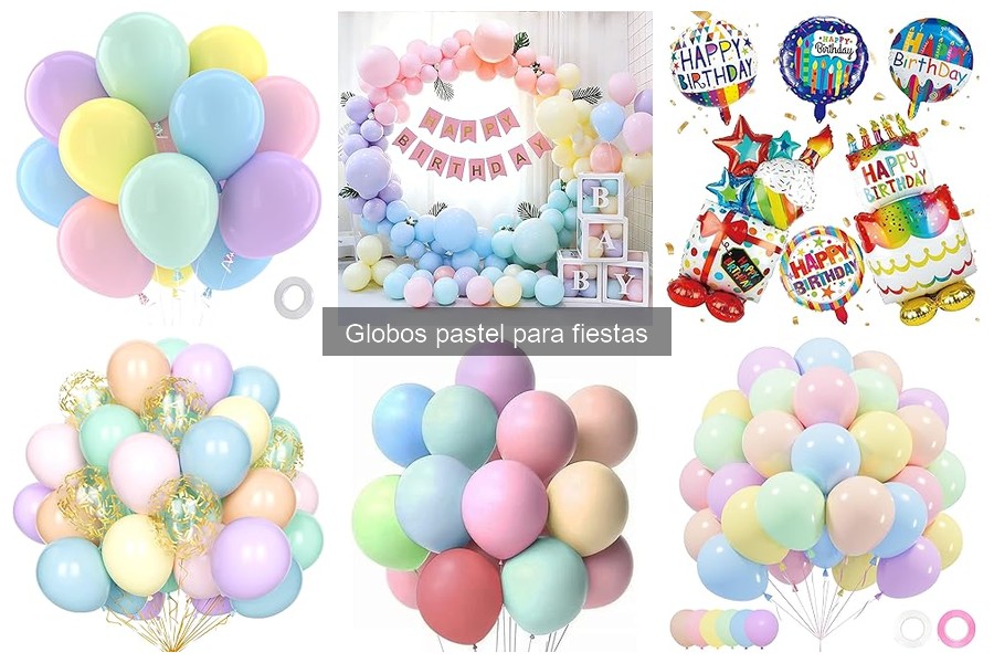 Tipos de globos pastel para fiestas: ¡Elige el adecuado!