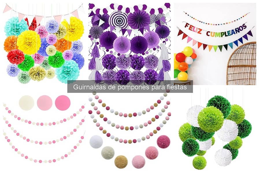 Tipos de guirnaldas de pompones para fiestas: Guía completa