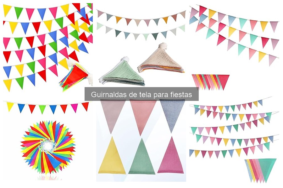 Tipos de guirnaldas de tela para fiestas: ¡Descubre las mejores!