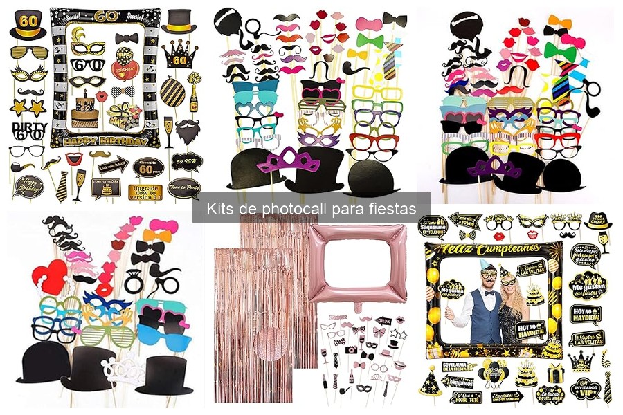 Tipos de Kits de Photocall para Fiestas y Eventos