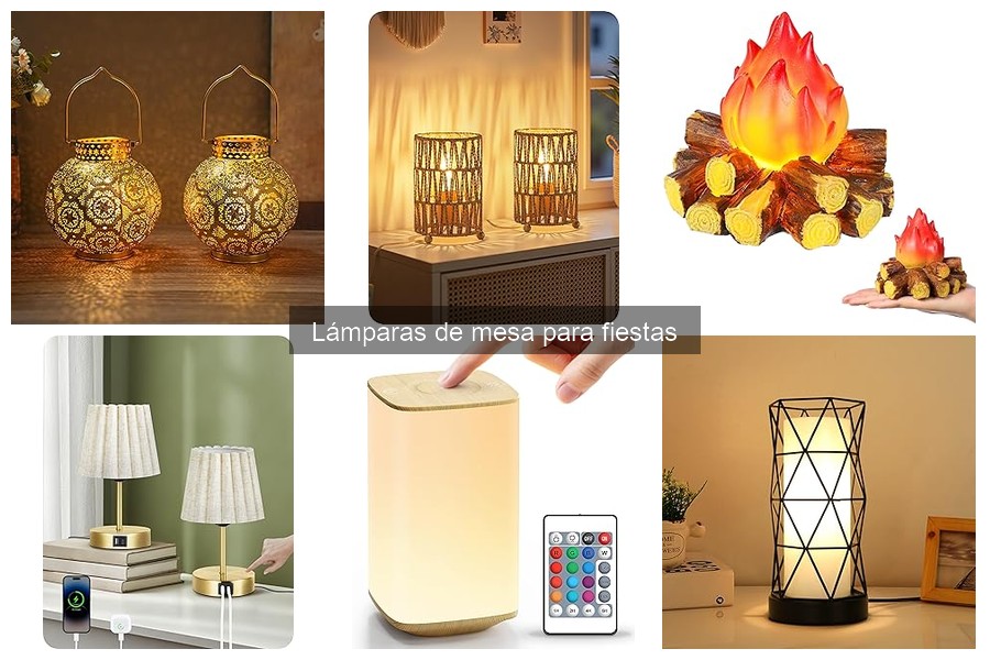 Tipos de Lámparas de Mesa para Fiestas: Estilos y Usos
