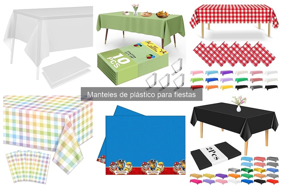 Tipos de manteles de plástico para fiestas: Guía completa