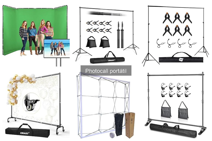 Tipos de Photocalls Portátiles: Materiales y Tamaños