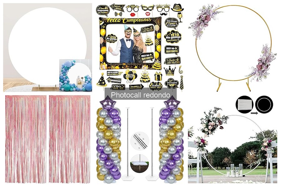 Tipos de photocalls redondos para decorar tu evento