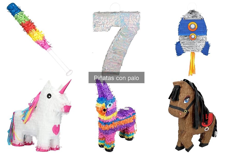 Tipos de piñatas con palo para fiestas divertidas