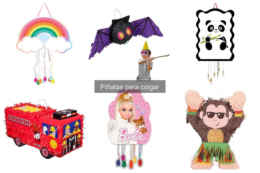 Tipos de piñatas para colgar según la temática de la fiesta