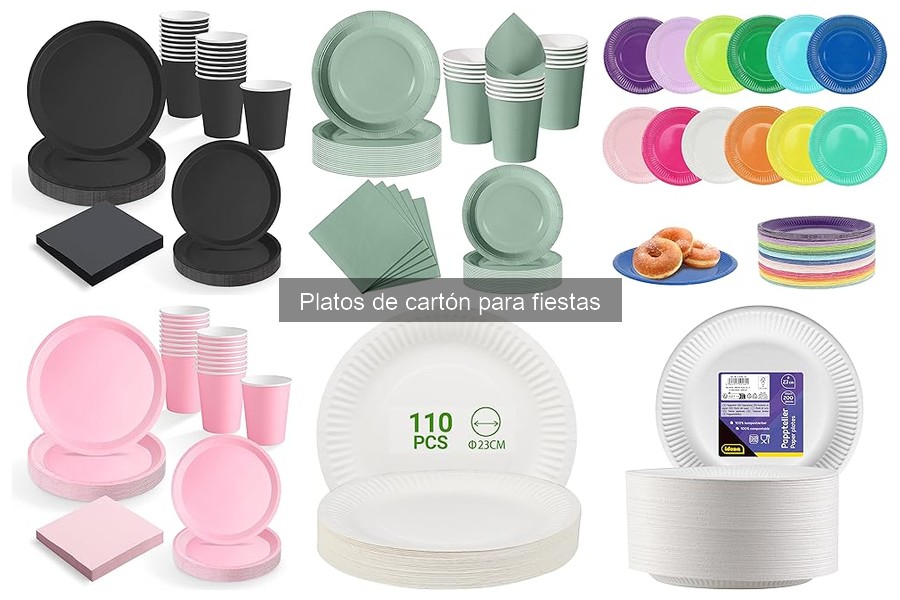 Tipos de platos de cartón para fiestas: ¡Elige el ideal!